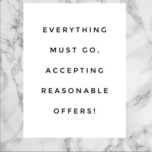 Reasonable offers! Everything must go !